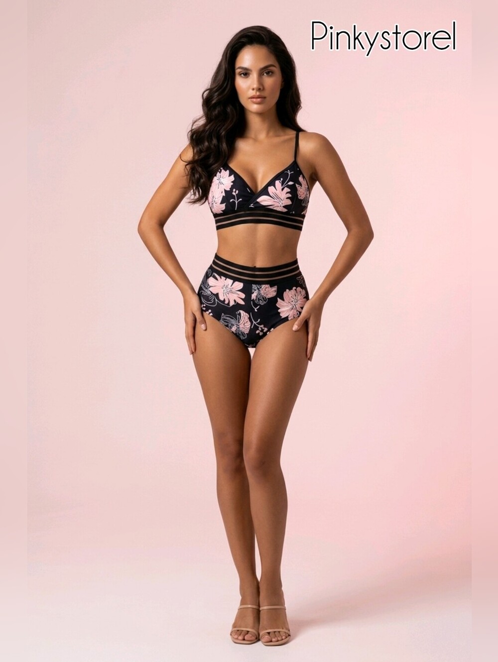 Floral Two Piece Swimsuit